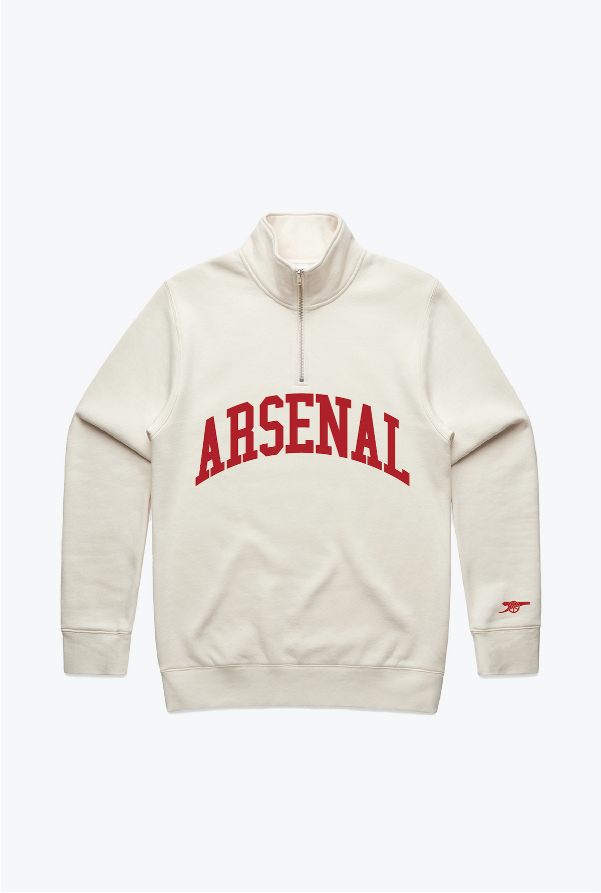 Arsenal F.C. Quarter Zip - Ivory