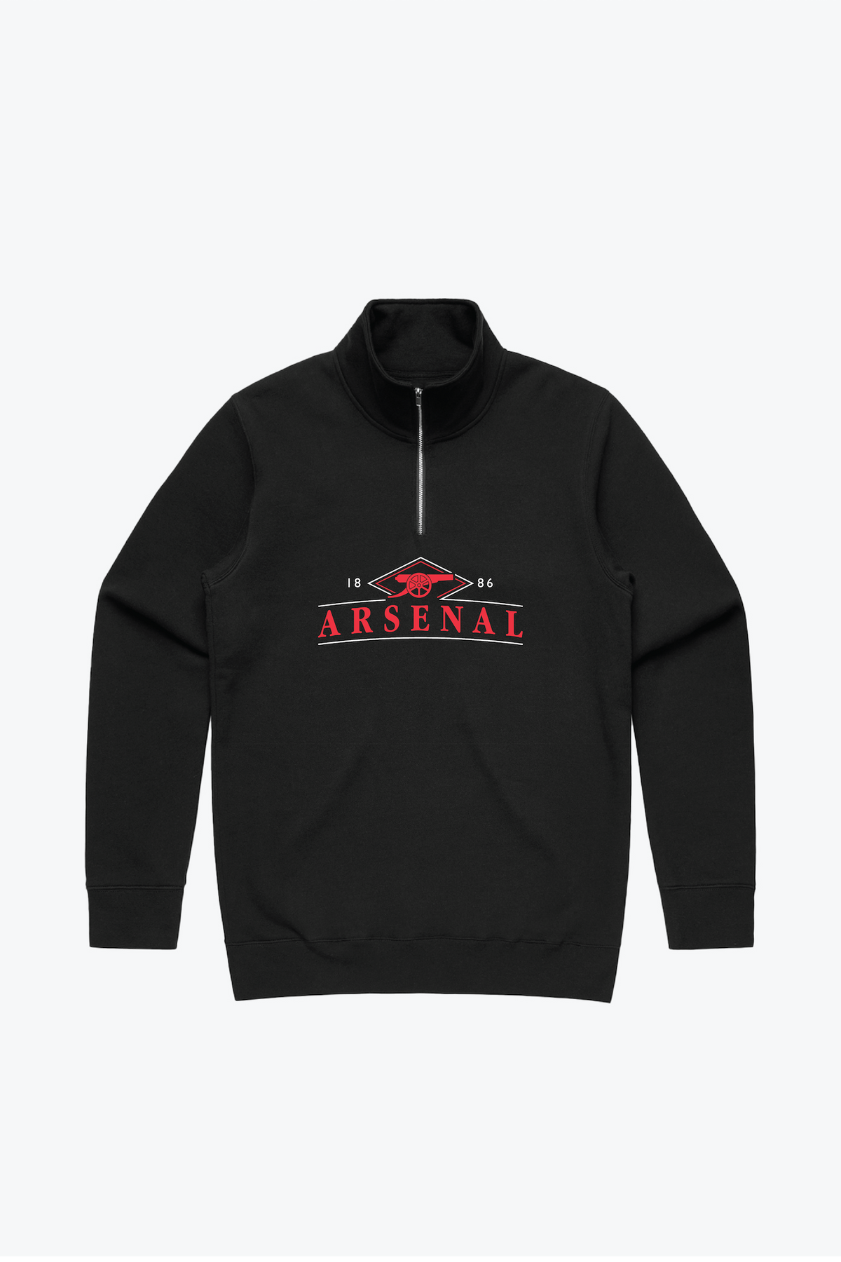 Arsenal F.C. Quarter Zip - Black