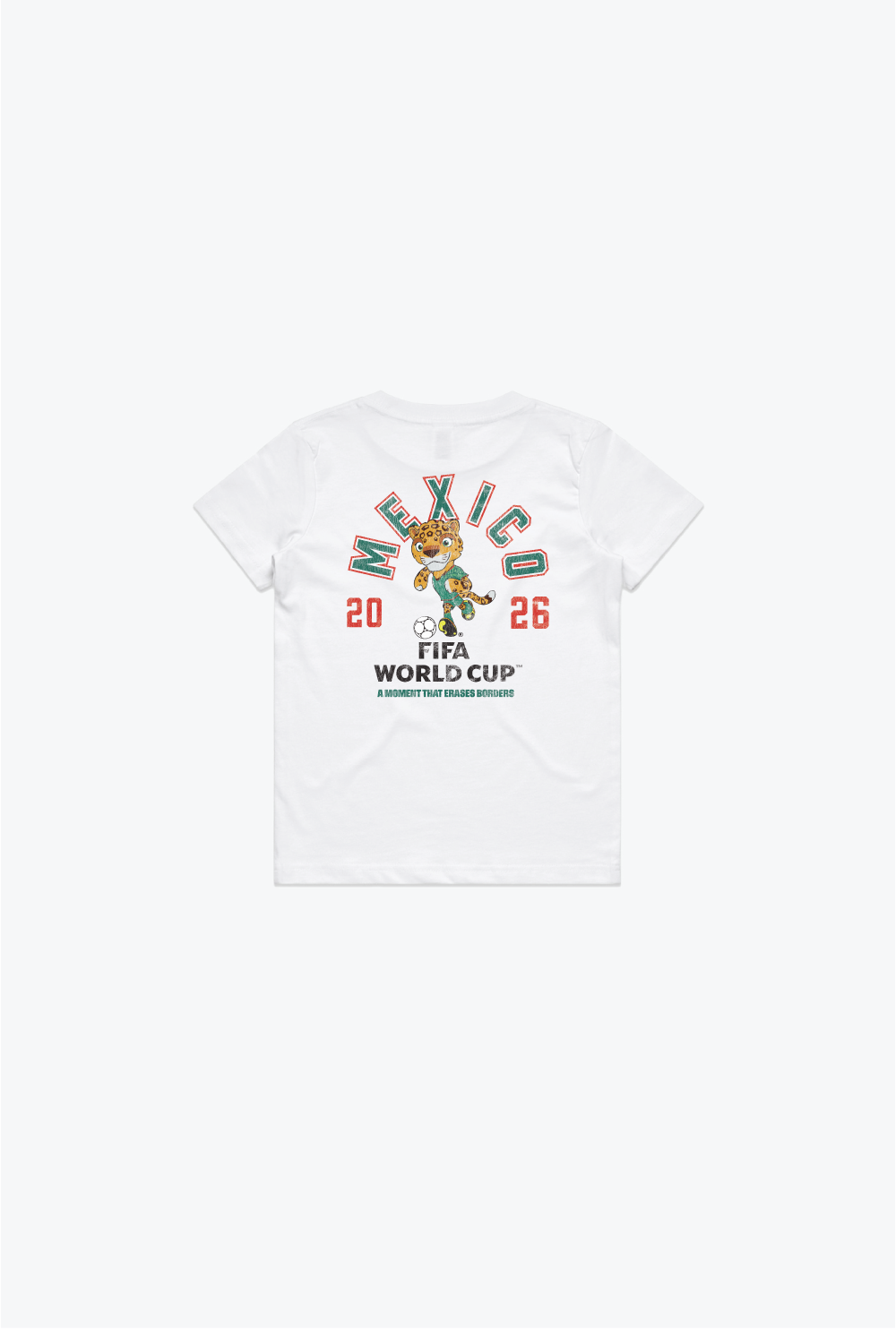 FIFA World Cup 2026â¢ Mexico Mascot Youth T-Shirt - White