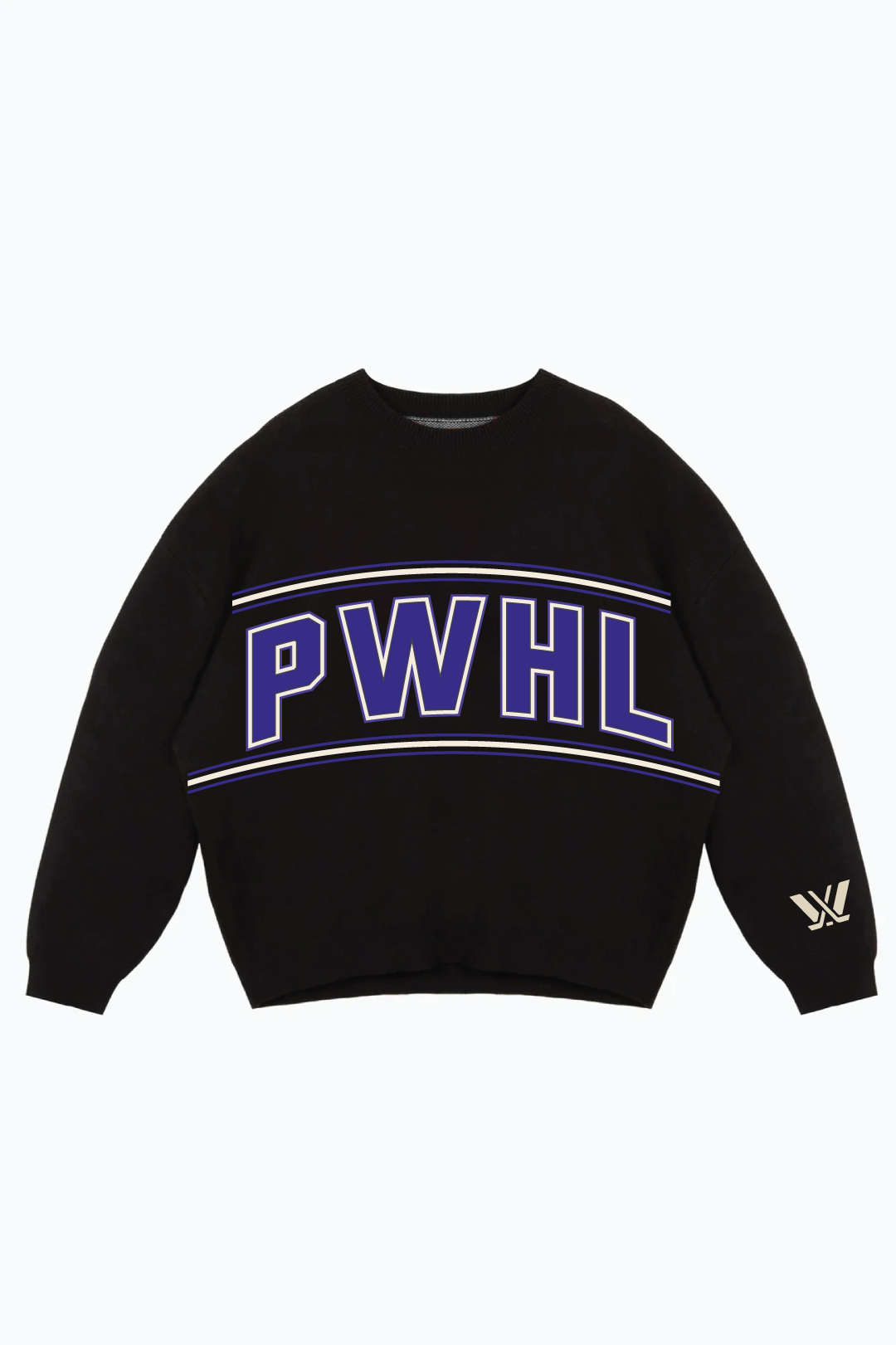 PWHL Oversized Knit Sweater - Black