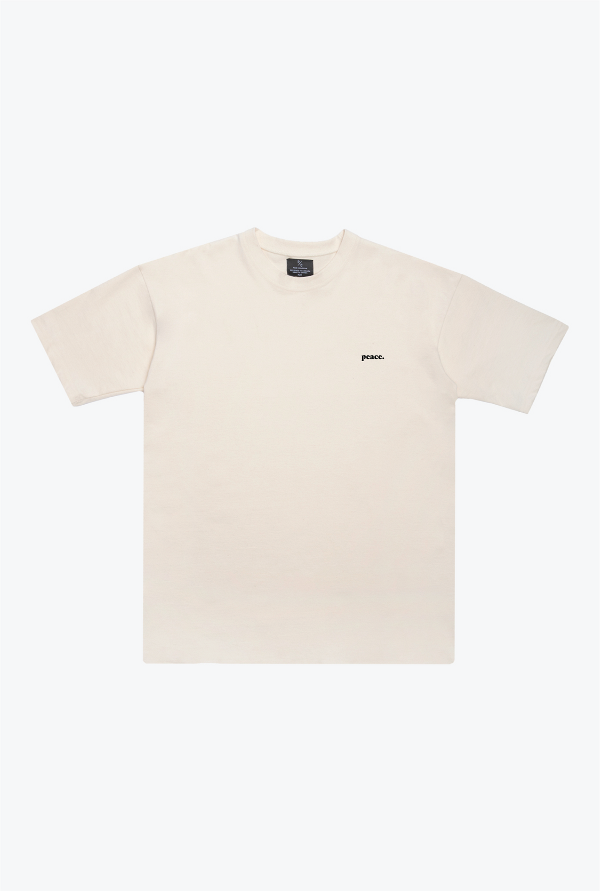 Peace Basics Heavyweight T Shirt - Ivory