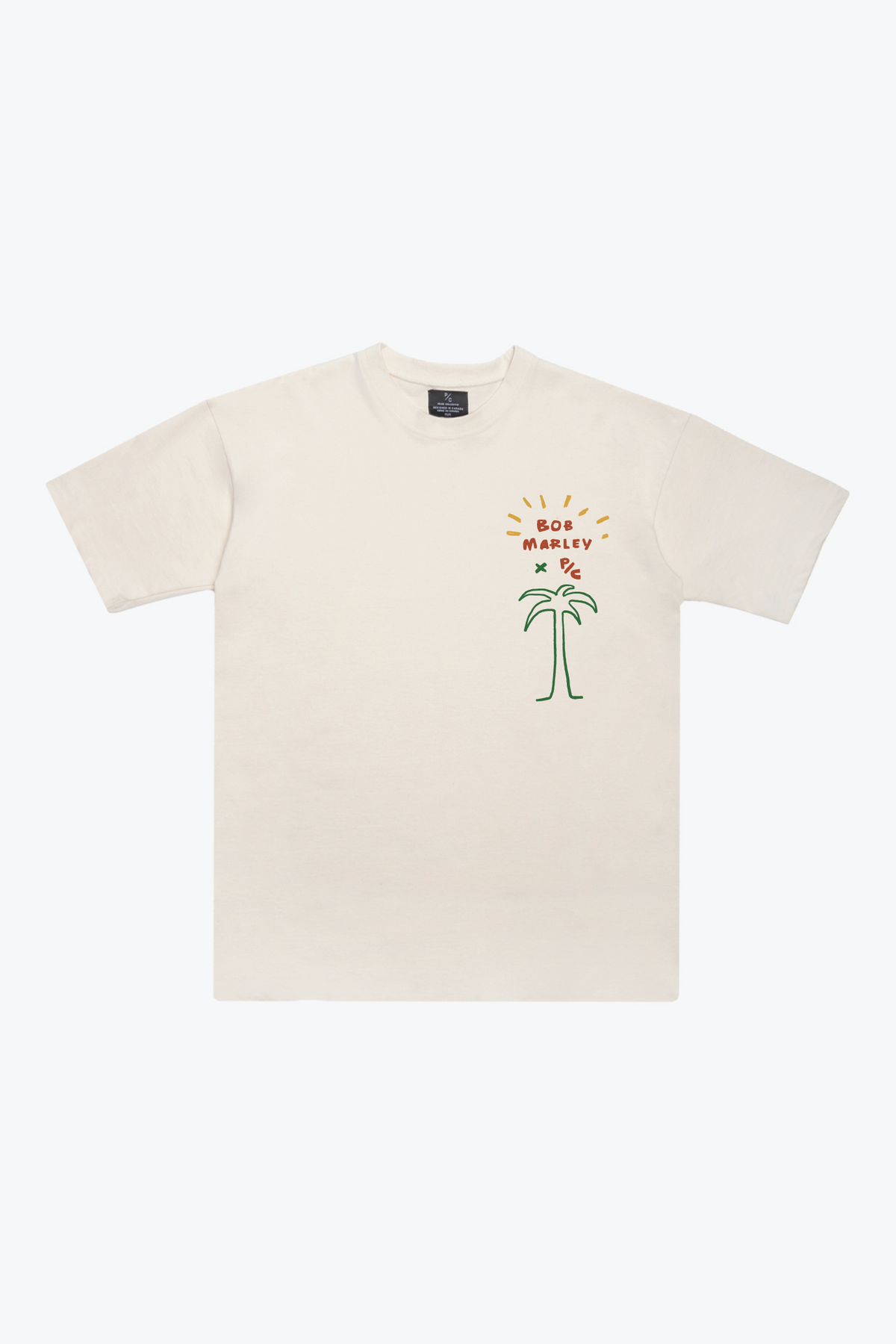 P/C x Bob Marley Don't Worry Heavyweight T-Shirt - Ivory