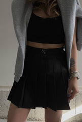 Peace Logo Tennis Skirt - Black