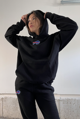 Buffalo Bills Logo Heavyweight Hoodie - Black