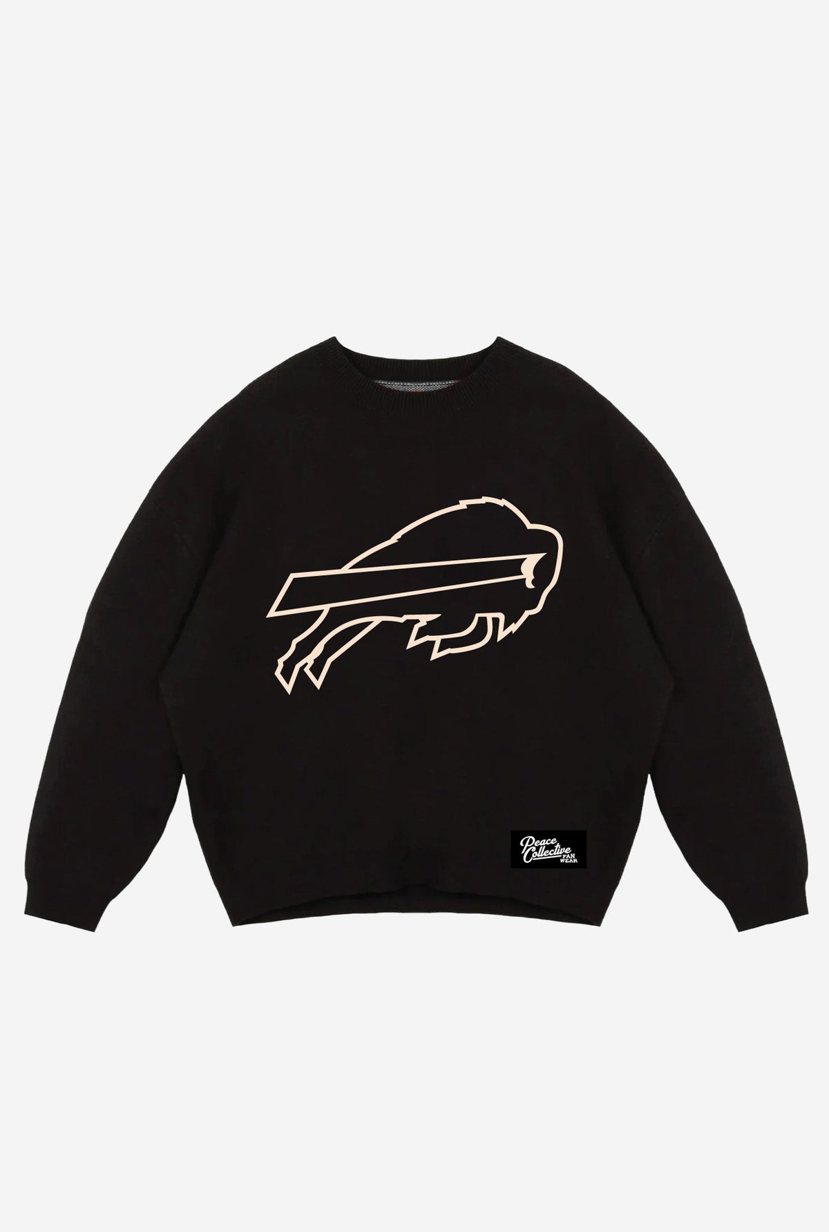 Buffalo Bills Oversized Knit Sweater - Black