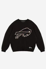 Buffalo Bills Oversized Knit Sweater - Black