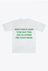Touch Grass Heavyweight T-Shirt - White