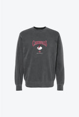 Arizona Cardinals Vintage Embroidered Crewneck - Black