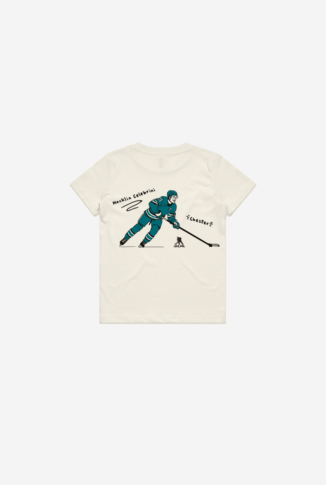 Macklin Celebrini Kids T-Shirt - Ivory