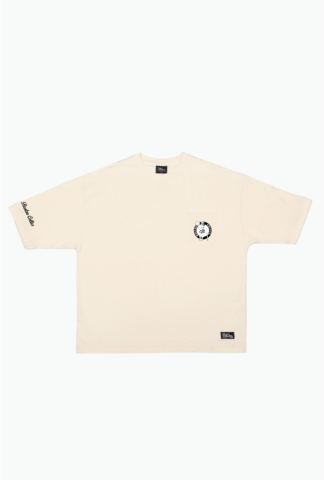 Boston Celtics Preppy Heavyweight Pocket T-Shirt - Ivory