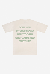 Open Ur Chakras Heavyweight T-Shirt - Ivory