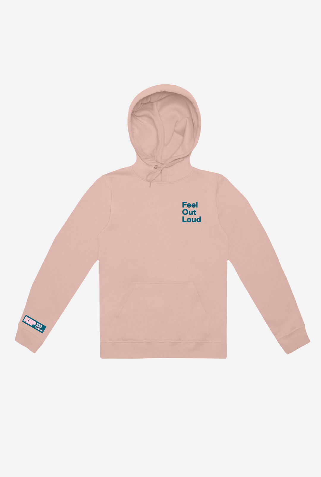 Kids Help Phone Feel Out Loud Hoodie - Pink