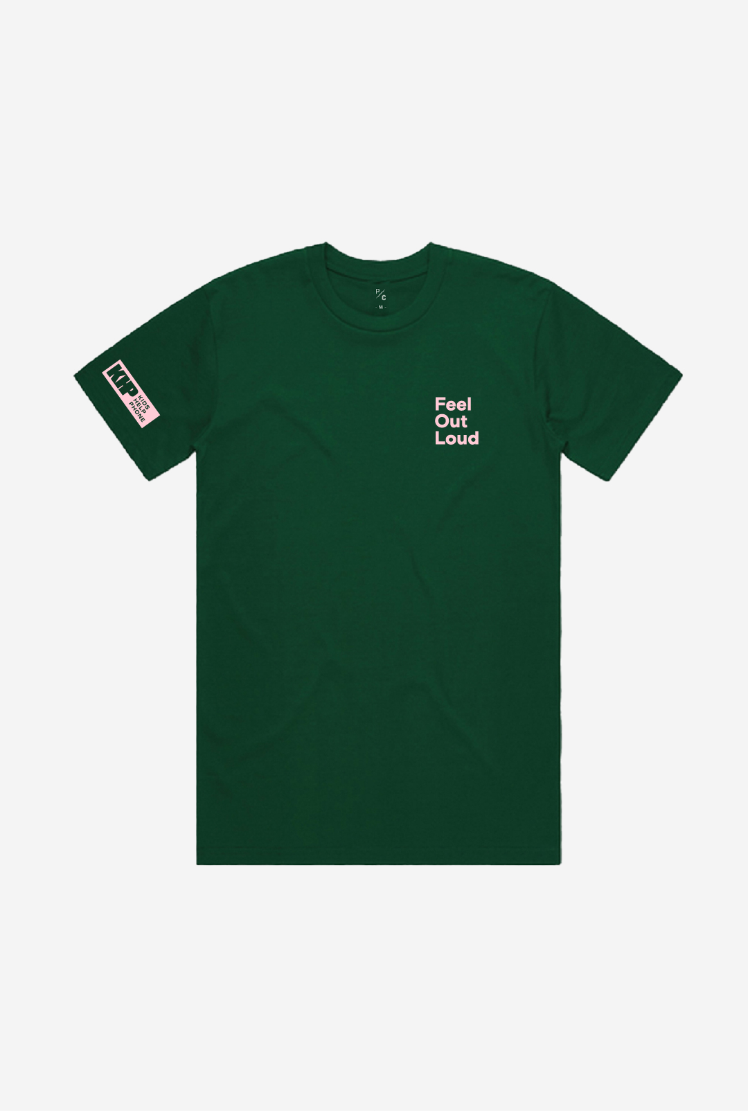 Kids Help Phone Feel Out Loud T-Shirt - Forest Green