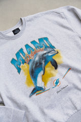 Miami Dolphins Mascot SuperHeavyâ¢ï¸ Crewneck - Ash