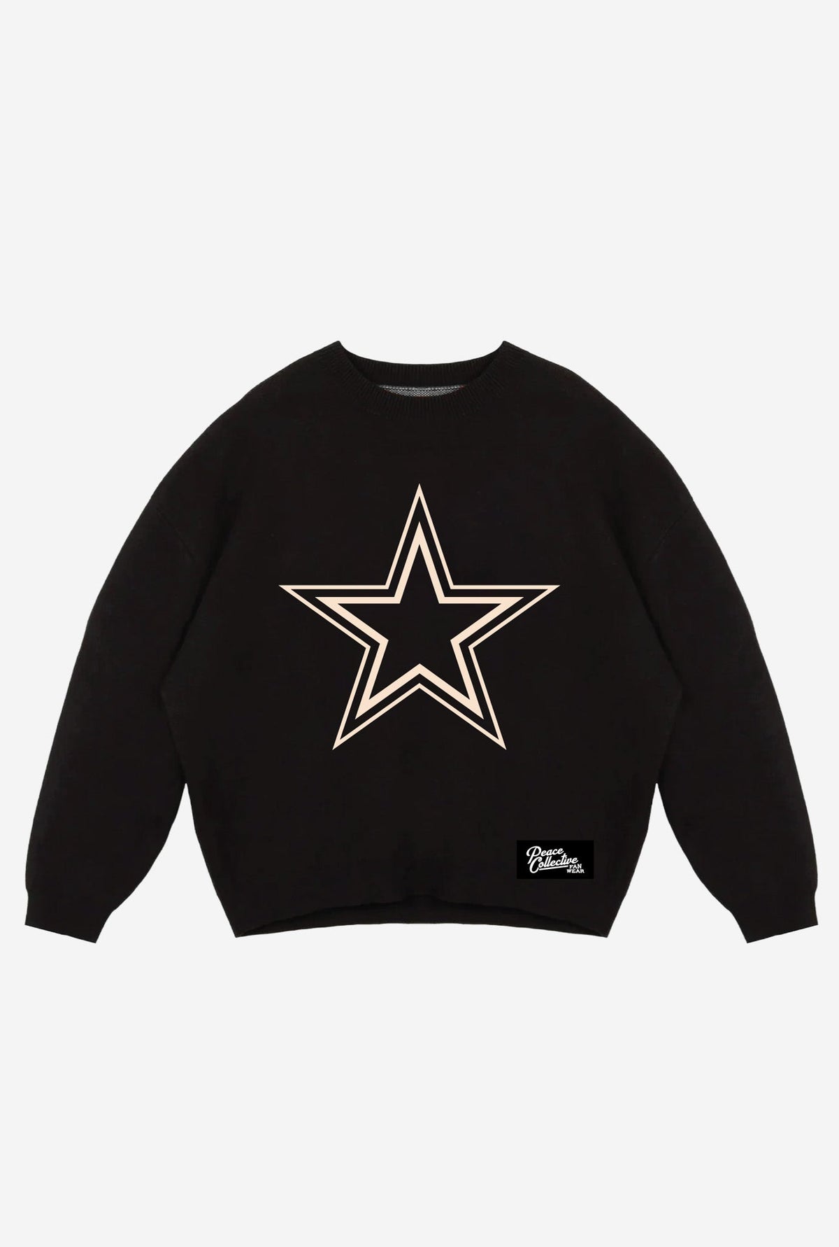 Dallas Cowboys Oversized Knit Sweater - Black