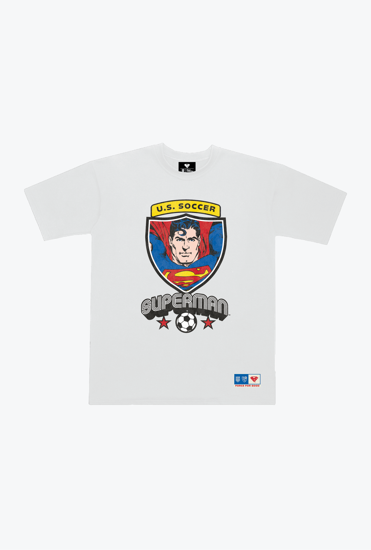 US Soccer | DC  Superman Shield T-Shirt - White