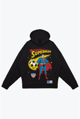 US Soccer | DC Superman Comet Relaxed Hoodie - Black