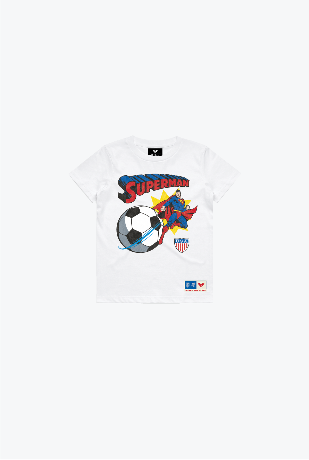 US Soccer | DC Superman Force For Good Youth T-Shirt - White