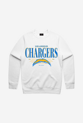 Los Angeles Chargers Vintage Crewneck - White