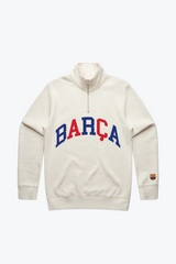 FC Barcelona Collegiate Quarter Zip - Ivory