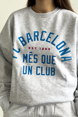 FC Barcelona SuperHeavyâ¢ï¸ Crewneck - Ash