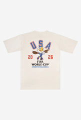FIFA World Cup 2026â¢ USA Mascot Heavyweight T-Shirt - Ivory