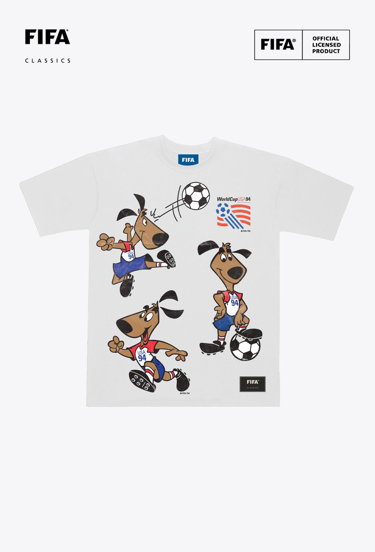 FIFA World Cupâ¢ 1994 USA Mascot Heavyweight T-Shirt - White