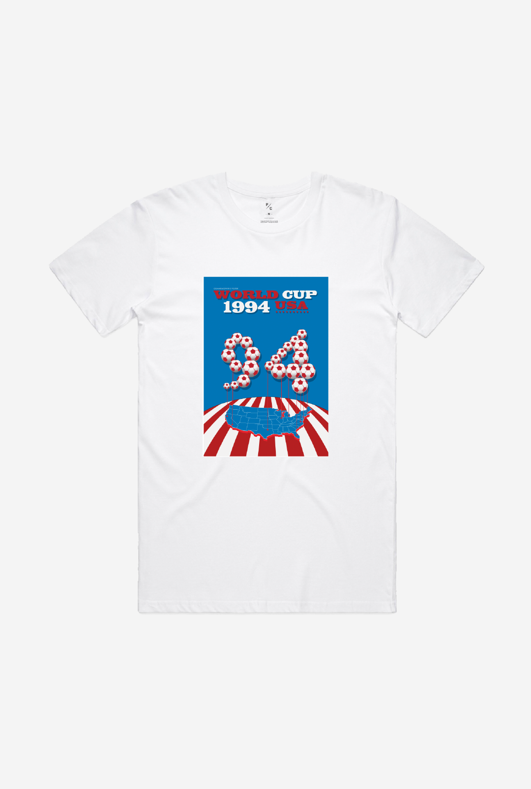 FIFA World Cup USA 1994 Poster T-Shirt - White