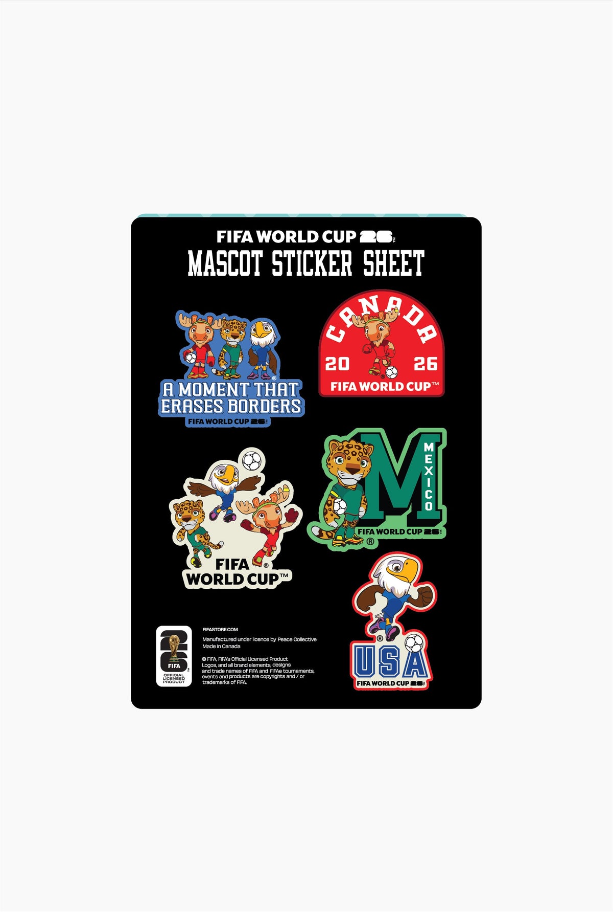 FIFA World Cup 2026â¢ Mascots Sticker - Multicolour