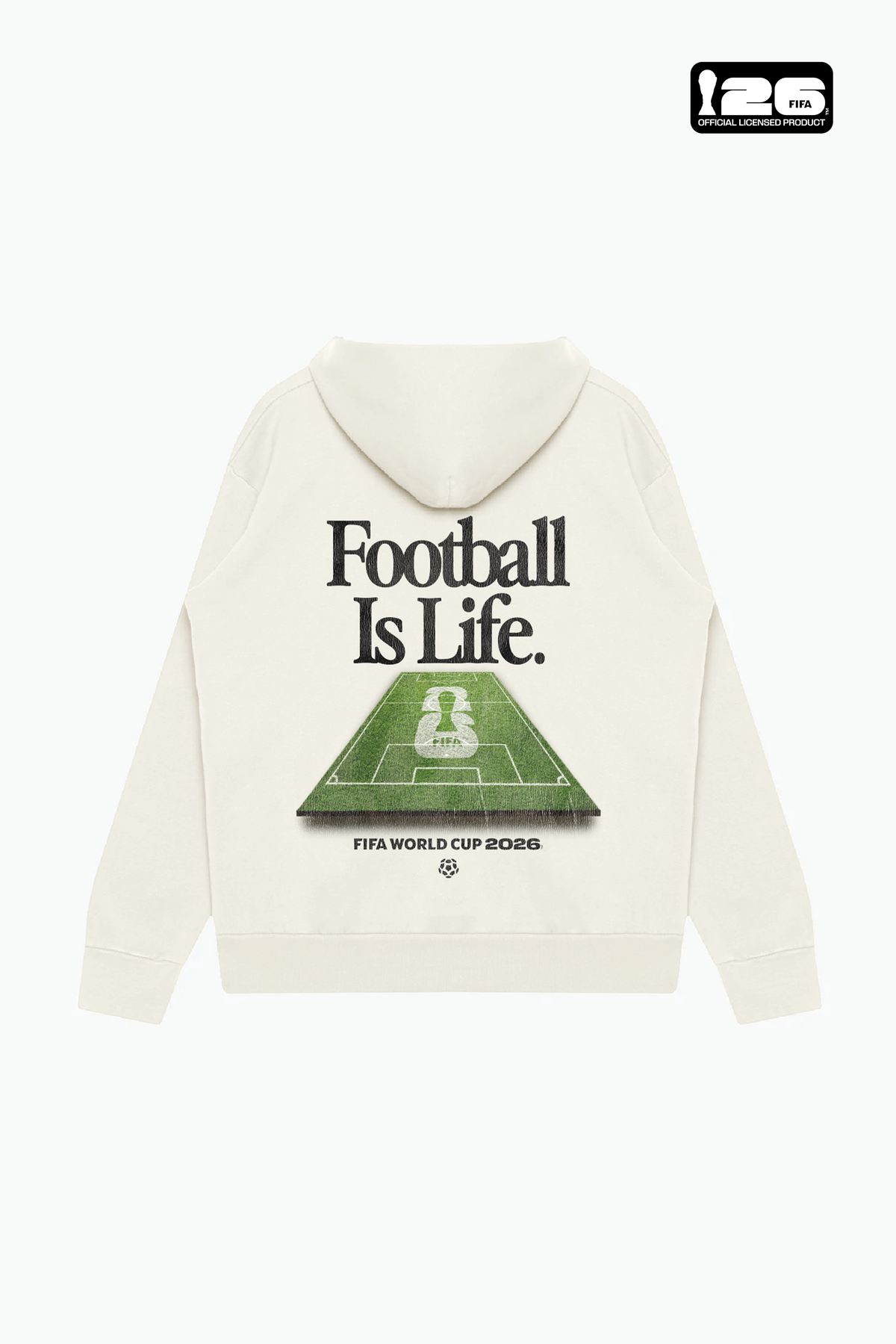FIFA World Cup 2026â¢ Football is Life Heavyweight Hoodie - Ivory