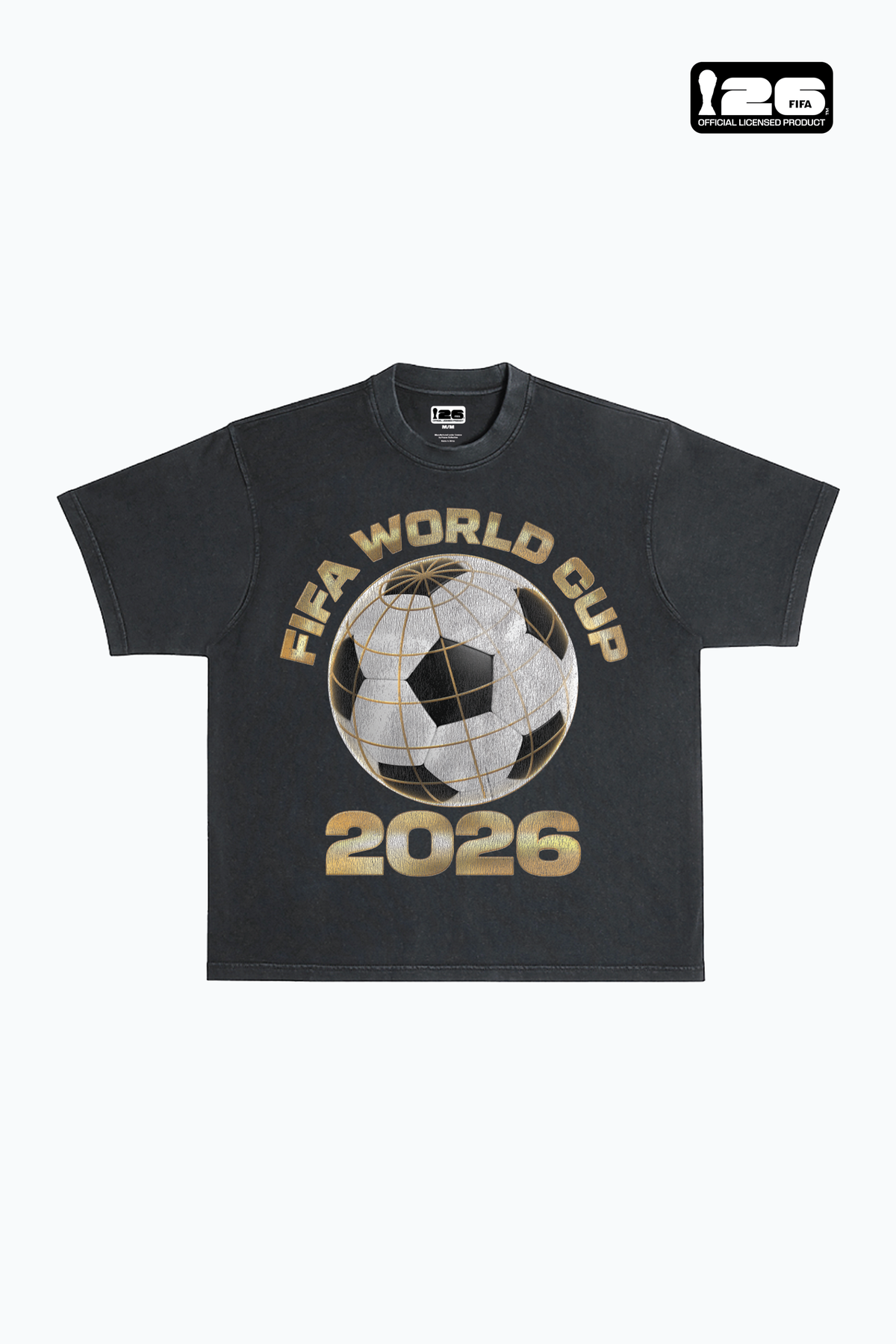 FIFA World Cup 2026â¢ FIFA World Tour Heavyweight Garment Dyed T-Shirt - Black