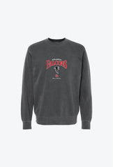 Atlanta Falcons Vintage Embroidered Crewneck - Black