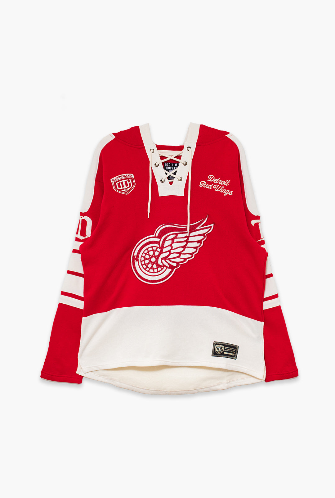 Detroit Red Wings Heritage Lacer Hoodie - Red