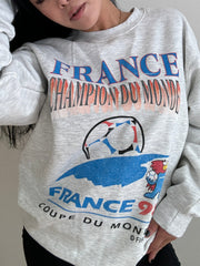 FIFA France '98 World Cup Champions Crewneck - Ash