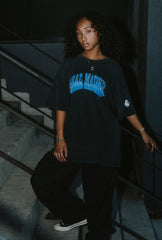 Real Madrid Graffiti Heavyweight Garment Dyed T-Shirt - Black