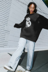 Real Madrid Oversized Knit Sweater - Black