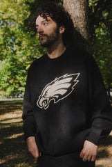 Philadelphia Eagles Oversized Knit Sweater - Black