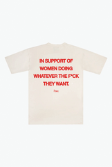 In Support of Women Heavyweight T-Shirt - Ivory