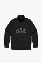 Manchester City FC Quarter Zip - Black