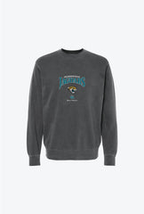 Jacksonville Jaguars Vintage Embroidered Crewneck - Black