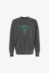 New York Jets Vintage Embroidered Crewneck - Black
