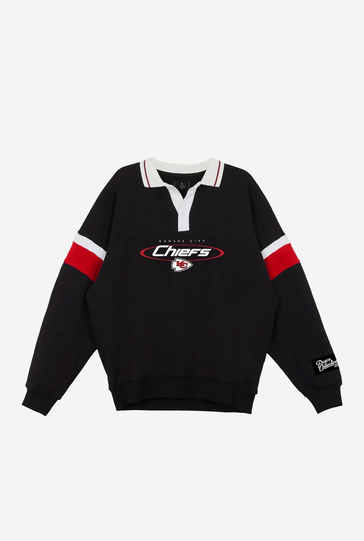 Kansas City Chiefs Oversized Rugby - Black / Red