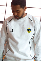 Los Angeles Galaxy Heavyweight Piping Crewneck - Ash