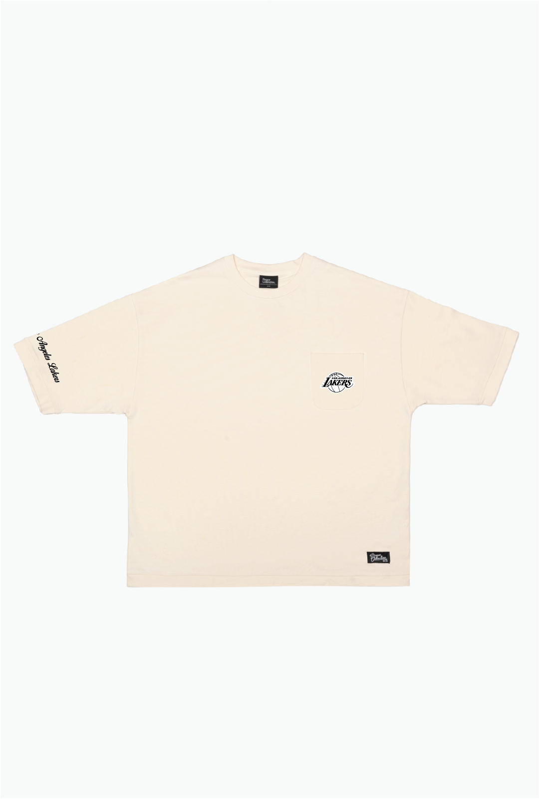 Los Angeles Lakers Preppy Heavyweight Pocket T-Shirt - Ivory
