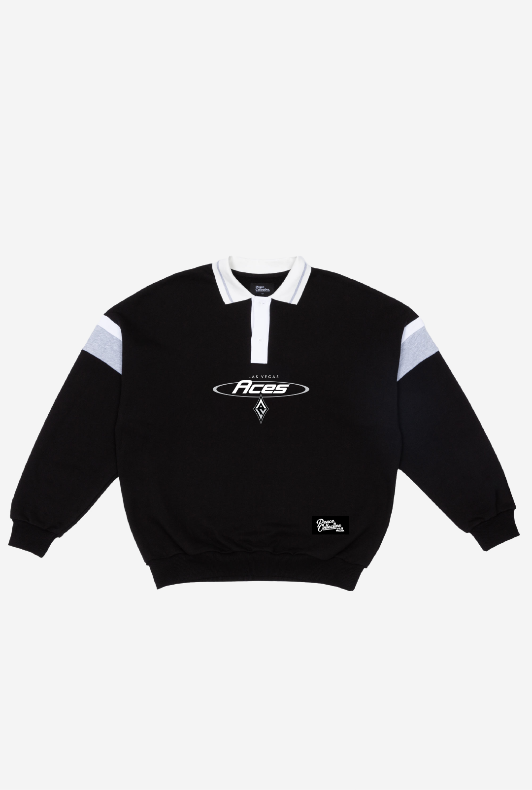 Las Vegas Aces Vintage Oversized Rugby - Black / Grey