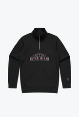 Inter Miami CF Vintage Quarter Zip - Black