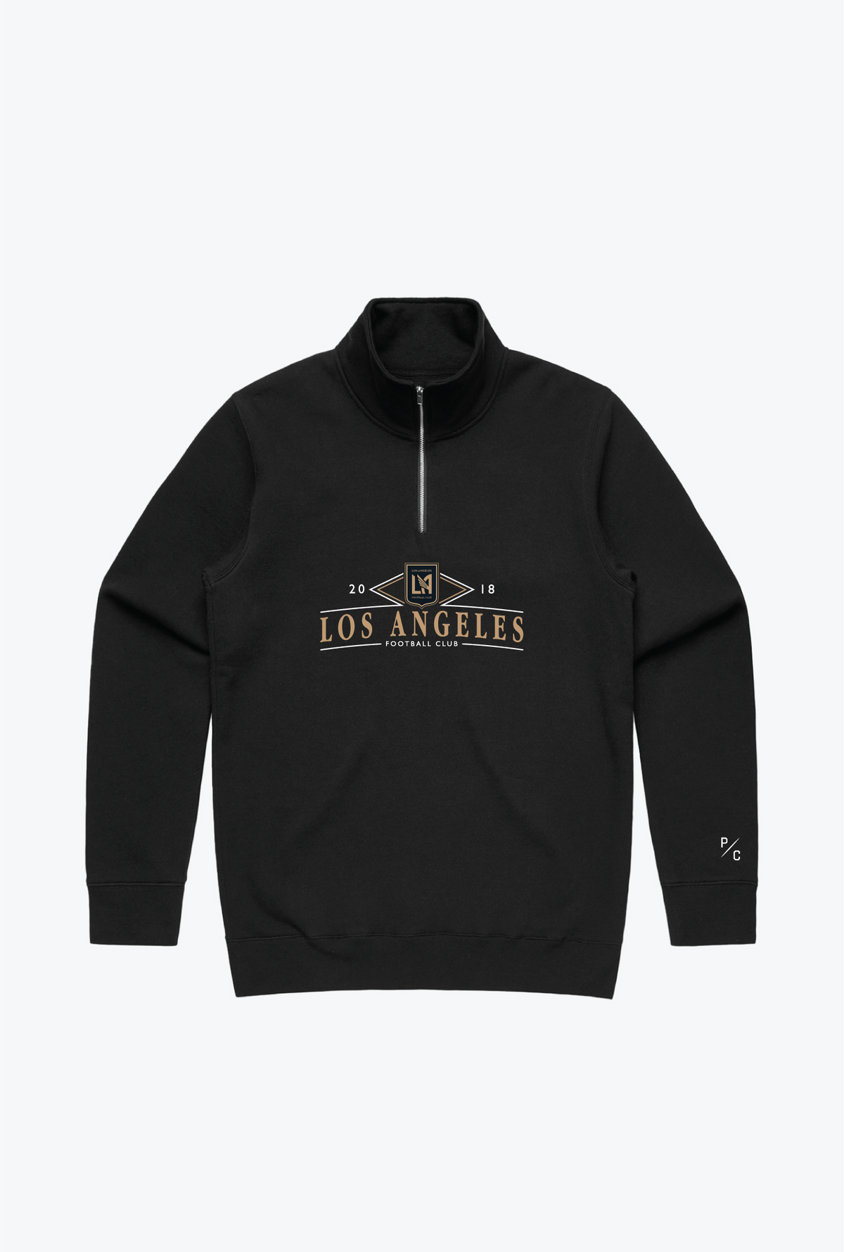 Los Angeles FC Vintage Quarter Zip - Black