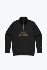 Los Angeles FC Vintage Quarter Zip - Black