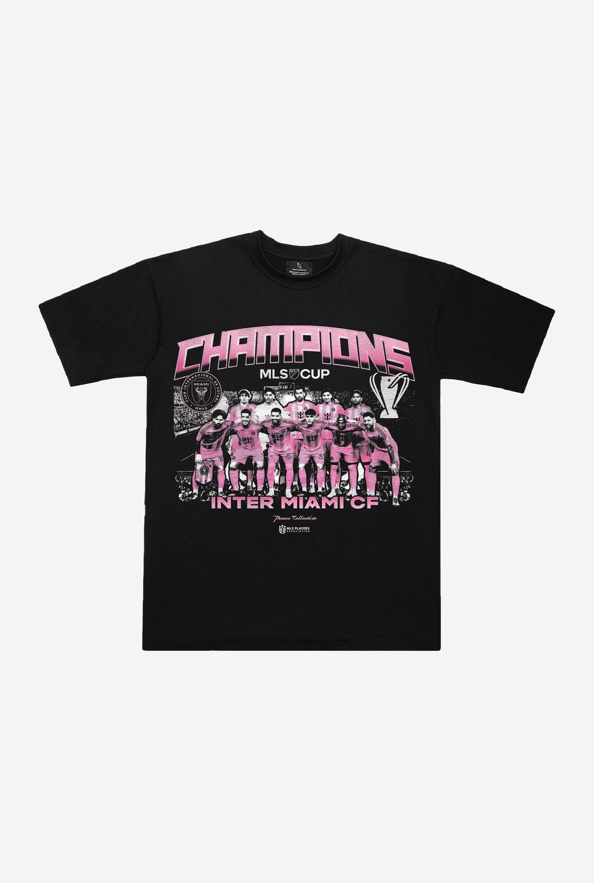 Inter Miami CF MLS Cup Champions Heavyweight T-Shirt - Black