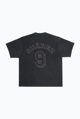 Luis SuÃ¡rez Vintage Heavyweight Garment Dyed T-Shirt - Black